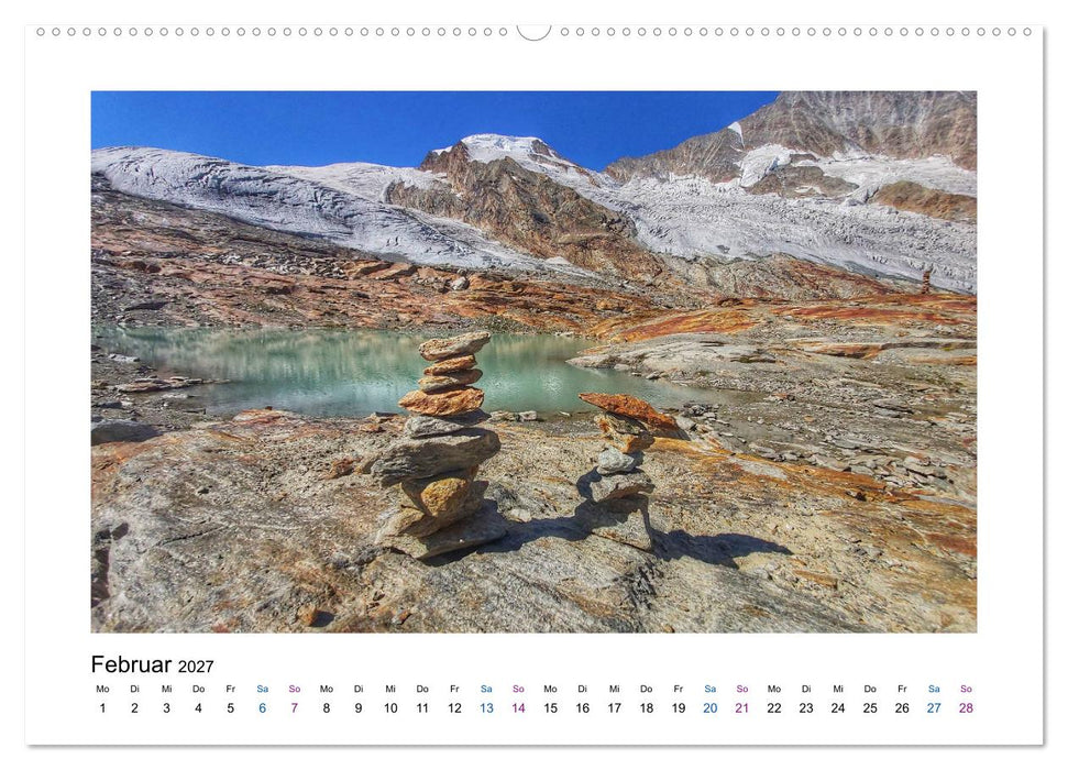 Perlen im Saastal Wallis Schweiz (CALVENDO Premium Wandkalender 2027)