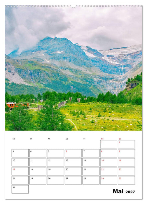 Rhätische Bahn - aussichtsreiches Bahnerlebnis (CALVENDO Wandkalender 2027)