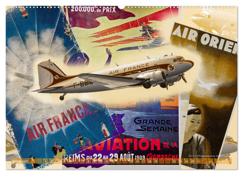 Aviatik Photocomposing 2027 (CALVENDO Wandkalender 2027)