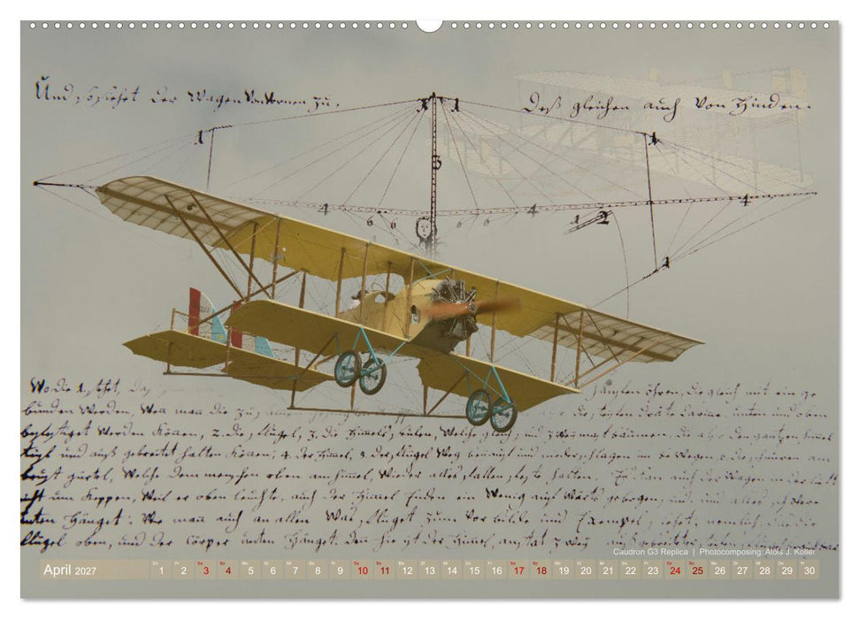 Aviatik Photocomposing 2027 (CALVENDO Wandkalender 2027)