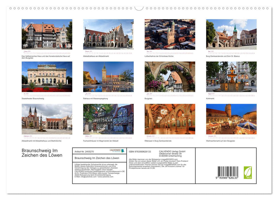 Braunschweig Im Zeichen des Löwen (CALVENDO Premium Wandkalender 2027)