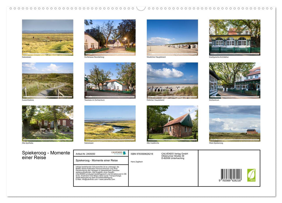 Spiekeroog - Momente einer Reise (CALVENDO Premium Wandkalender 2027)
