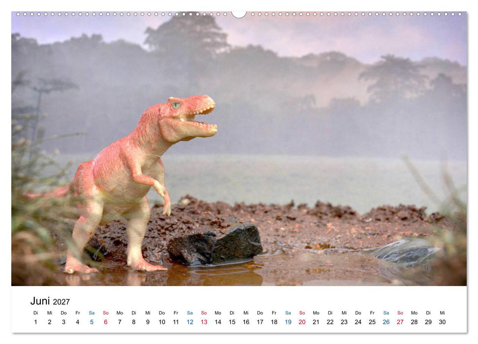 Faszination Urzeit - wenn Spielzeugdinos zum Leben erwachen (CALVENDO Premium Wandkalender 2027)
