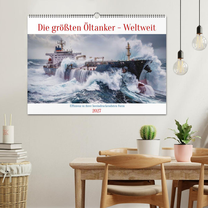 Die größten Öltanker - Weltweit (CALVENDO Wandkalender 2027)