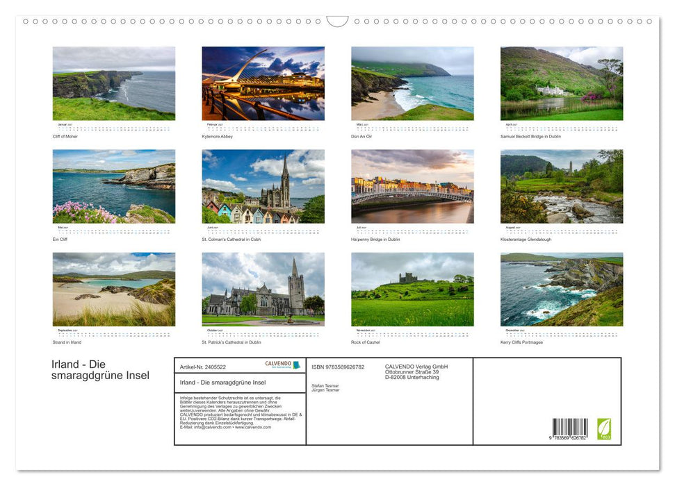 Irland - Die smaragdgrüne Insel (CALVENDO Wandkalender 2027)