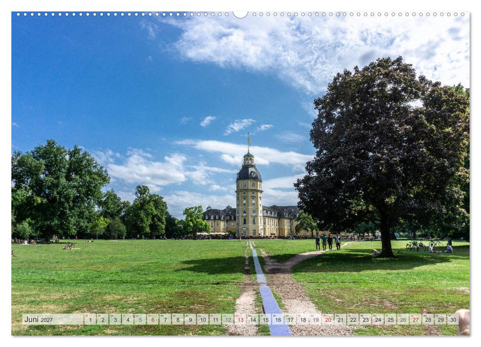 Karlsruhe Die Fächerstadt aus verschiedenen Blickwinkeln (CALVENDO Premium Wandkalender 2027)