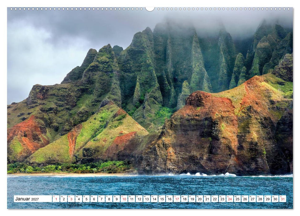 Hawaii - Vulkan- und Inselparadies im Pazifik (CALVENDO Premium Wandkalender 2027)