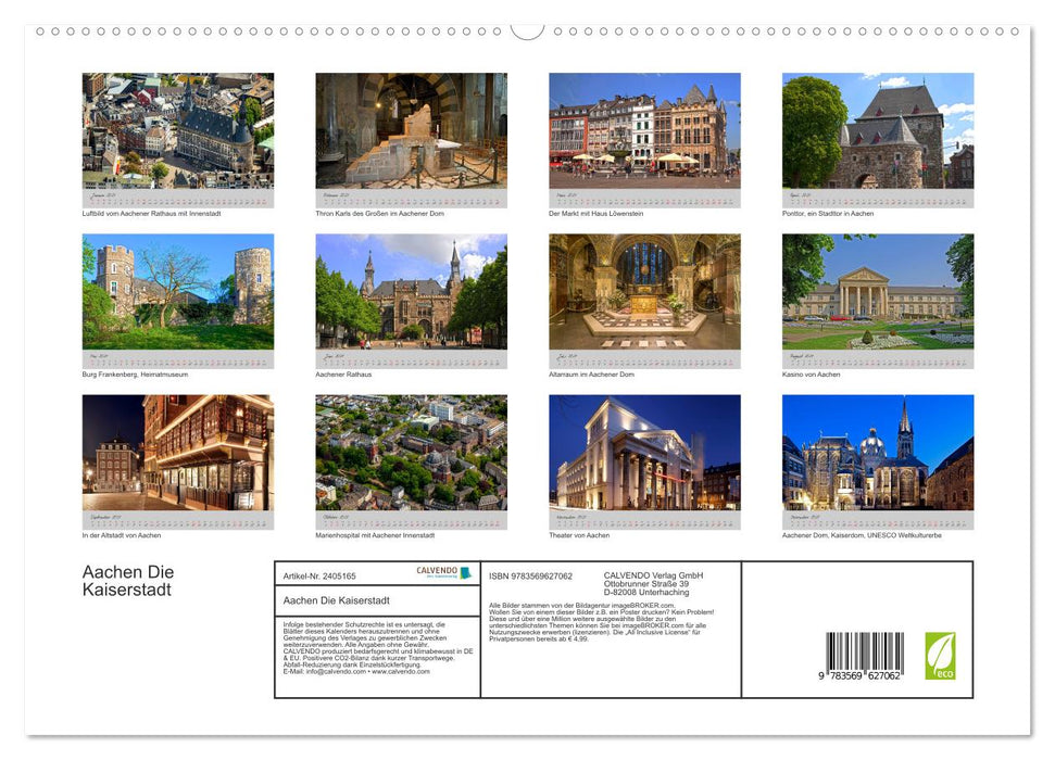 Aachen Die Kaiserstadt (CALVENDO Premium Wandkalender 2027)