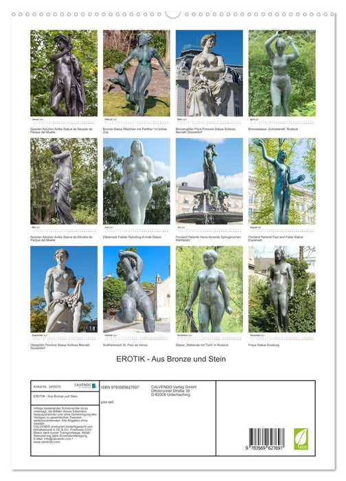 EROTIK - Aus Bronze und Stein (CALVENDO Premium Wandkalender 2027)
