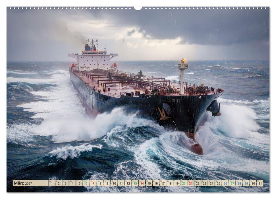 Die größten Öltanker - Weltweit (CALVENDO Premium Wandkalender 2027)