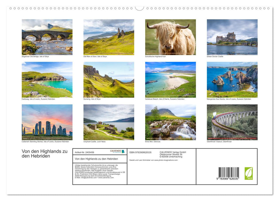 Von den Highlands zu den Hebriden (CALVENDO Premium Wandkalender 2027)