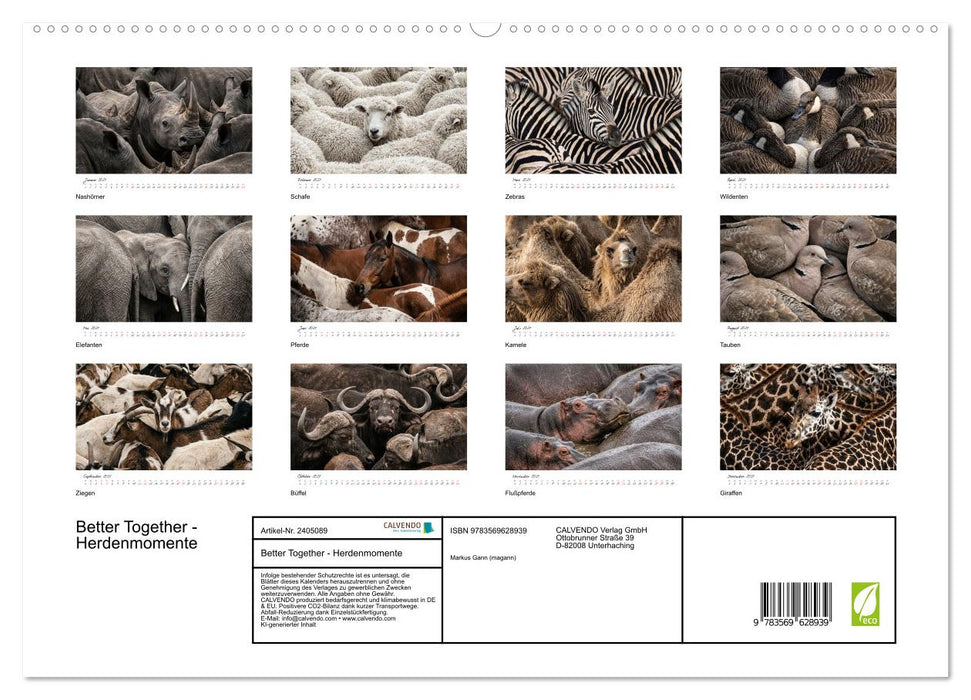 Better Together - Herdenmomente (CALVENDO Premium Wandkalender 2027)