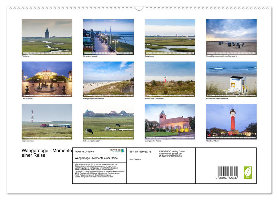 Wangerooge - Momente einer Reise (CALVENDO Premium Wandkalender 2027)