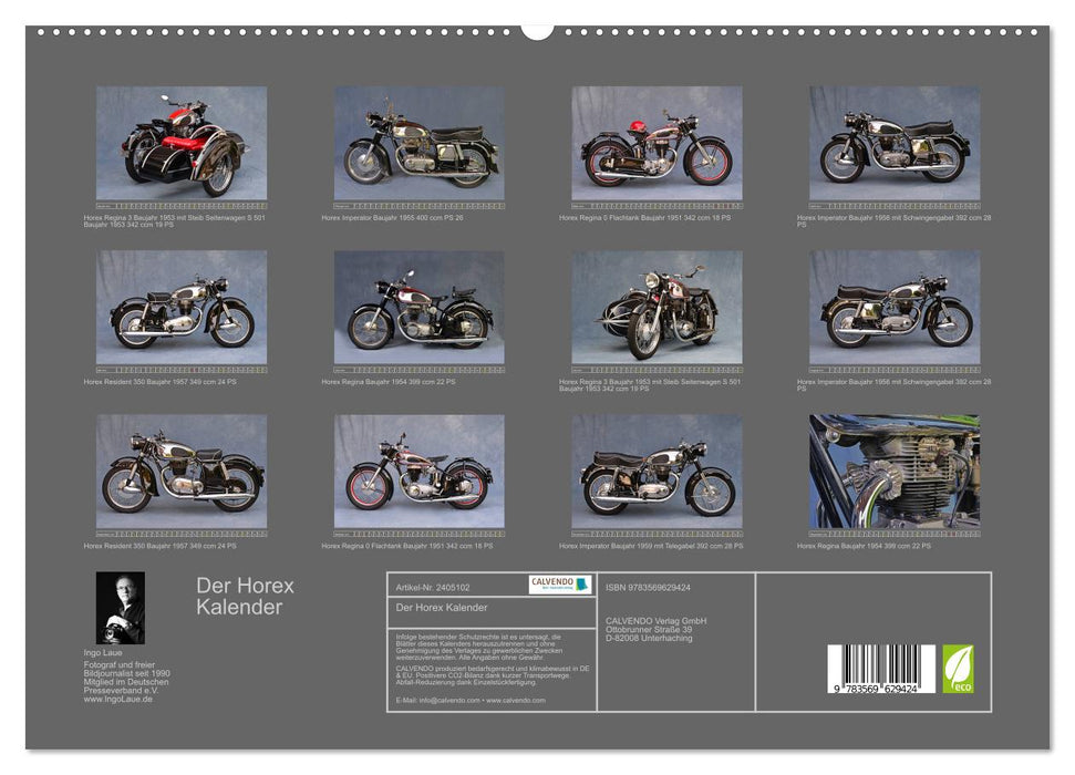 Der Horex Kalender (CALVENDO Premium Wandkalender 2027)