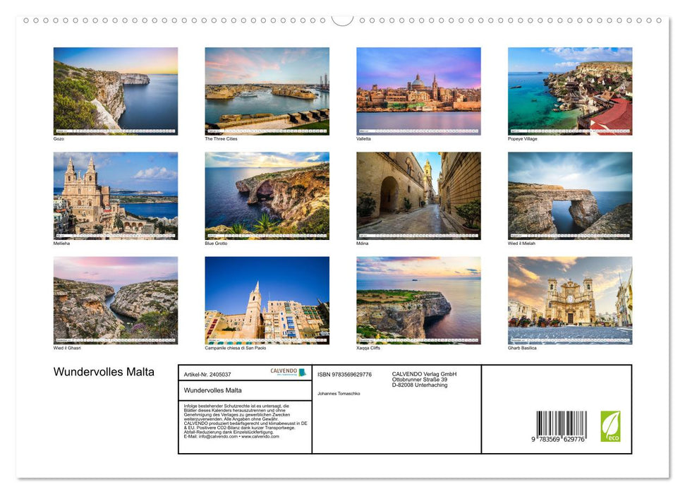 Wundervolles Malta (CALVENDO Premium Wandkalender 2027)