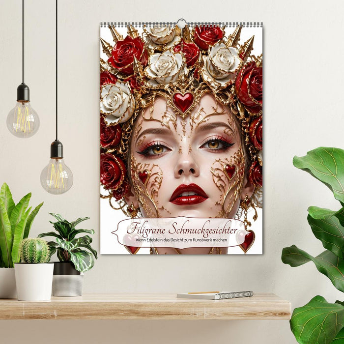 Filigrane Schmuckgesichter (CALVENDO Wandkalender 2027)