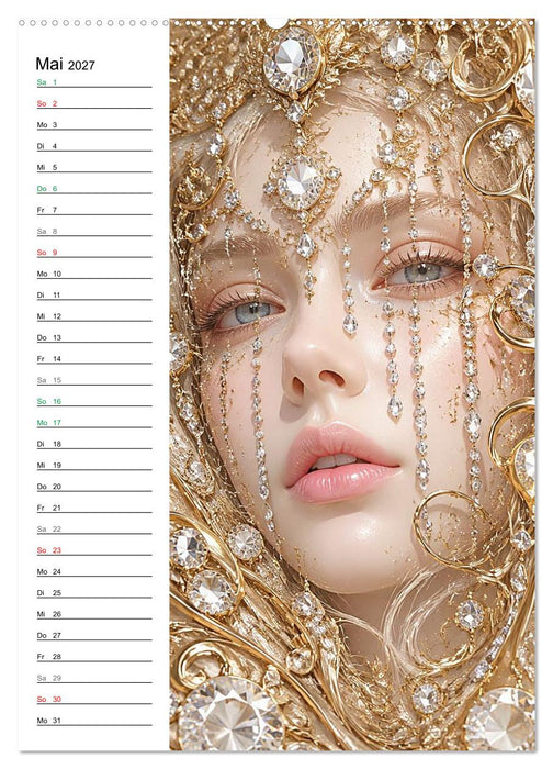 Filigrane Schmuckgesichter (CALVENDO Wandkalender 2027)