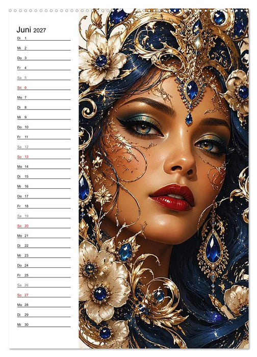 Filigrane Schmuckgesichter (CALVENDO Wandkalender 2027)