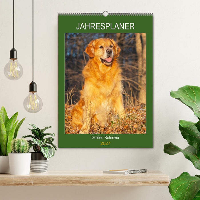 Jahresplaner Golden Retriever (CALVENDO Wandkalender 2027)