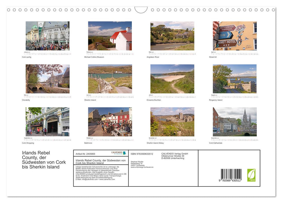Irlands Rebel County, der Südwesten von Cork bis Sherkin Island (CALVENDO Wandkalender 2027)