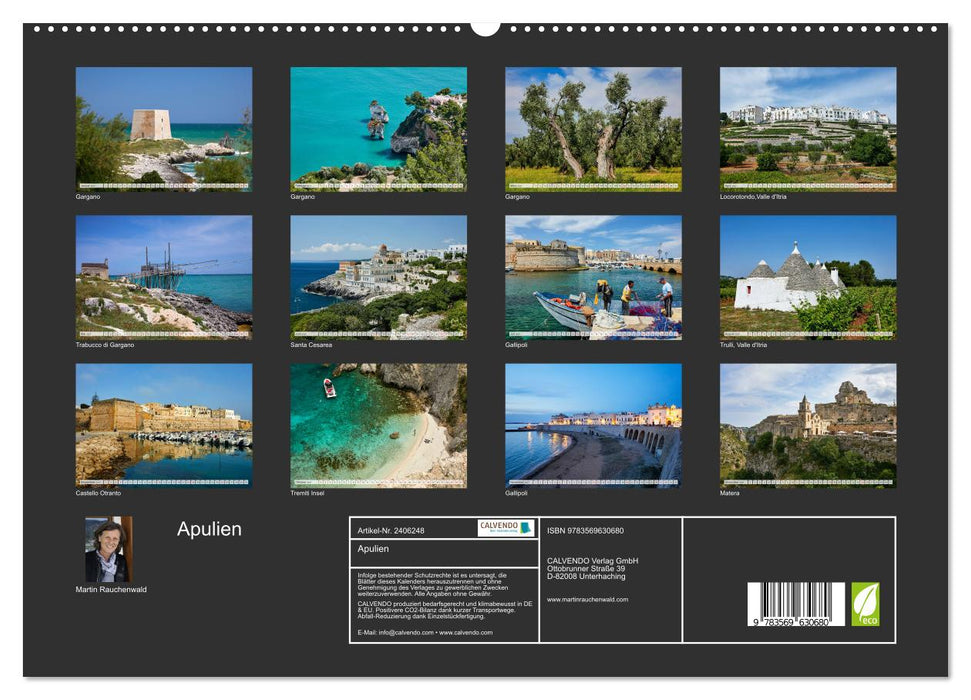 Apulien (CALVENDO Premium Wandkalender 2027)