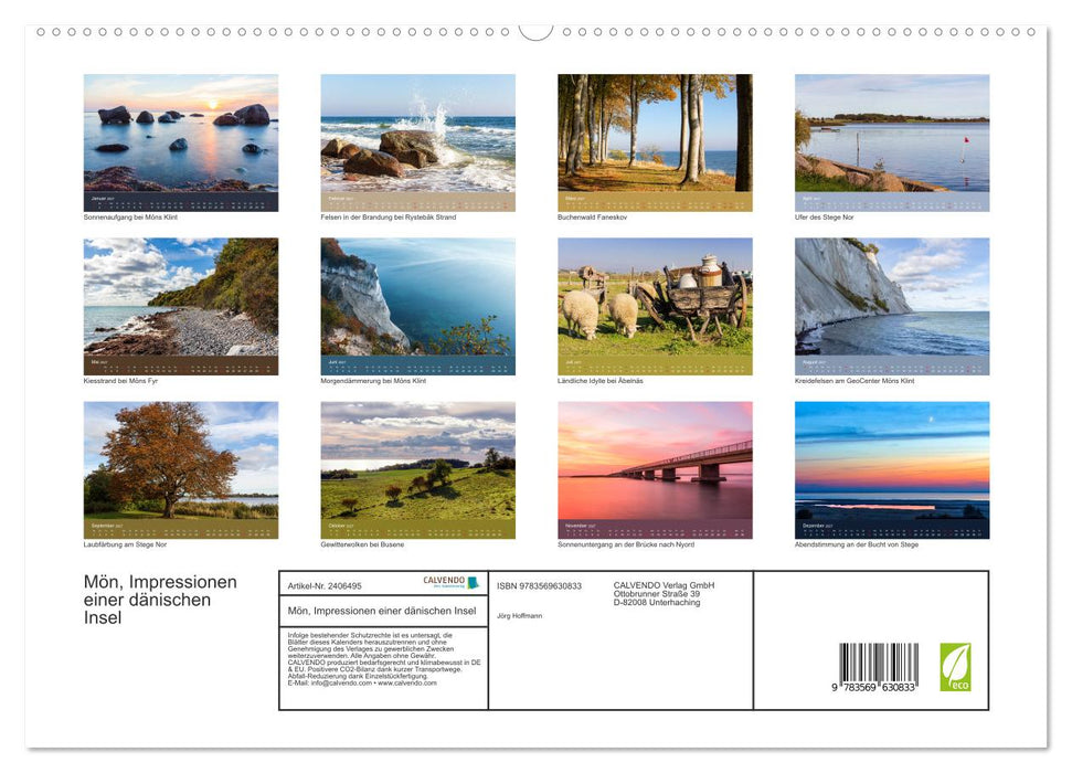 Mön, Impressionen einer dänischen Insel (CALVENDO Premium Wandkalender 2027)