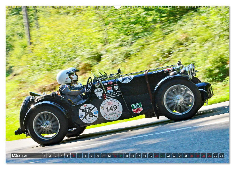 Adel verpflichtet - Englische Oldtimer am Berg (CALVENDO Premium Wandkalender 2027)