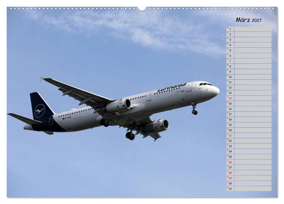 Flugzeuge – Starts und Landeanflüge Geburtstagsplaner (CALVENDO Wandkalender 2027)
