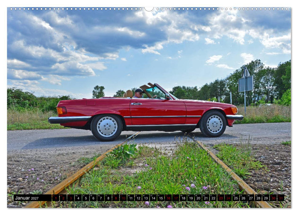 Ein Stern für Amerika - Mercedes Benz 560 SL (CALVENDO Premium Wandkalender 2027)