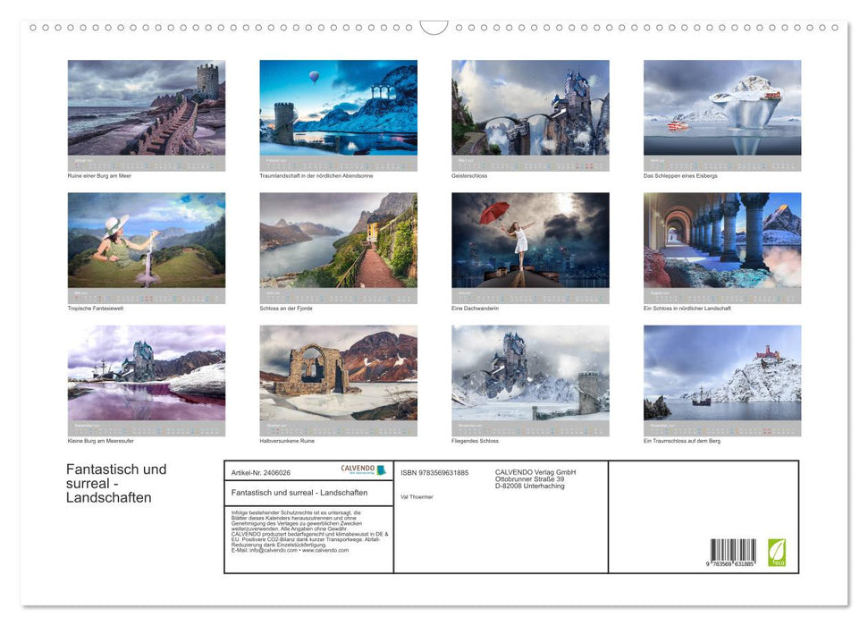 Fantastisch und surreal - Landschaften (CALVENDO Wandkalender 2027)