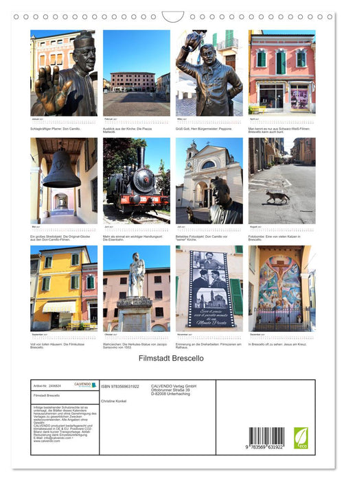 Filmstadt Brescello (CALVENDO Wandkalender 2027)