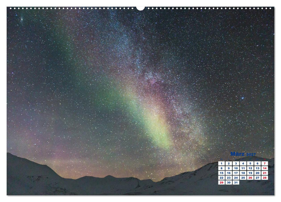 Faszinierende Lichterscheinungen am Himmel - Polarlichter (CALVENDO Wandkalender 2027)