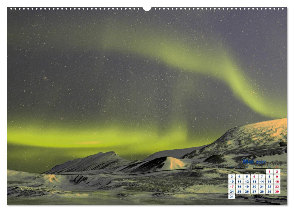 Faszinierende Lichterscheinungen am Himmel - Polarlichter (CALVENDO Wandkalender 2027)