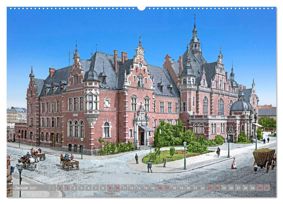 Leipzig zur Kaiserzeit in Farbe (CALVENDO Wandkalender 2027)