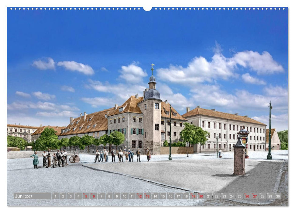 Leipzig zur Kaiserzeit in Farbe (CALVENDO Wandkalender 2027)
