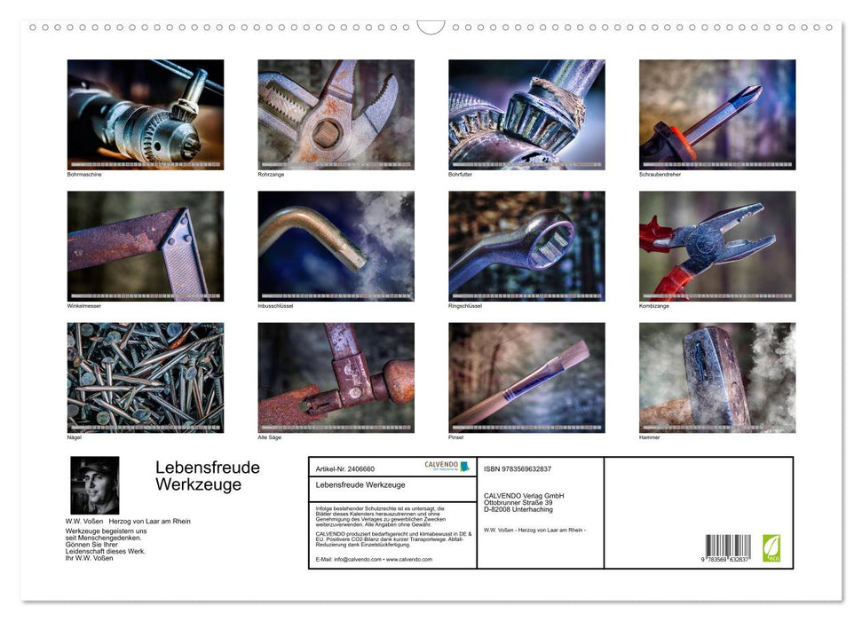 Lebensfreude Werkzeuge (CALVENDO Wandkalender 2027)