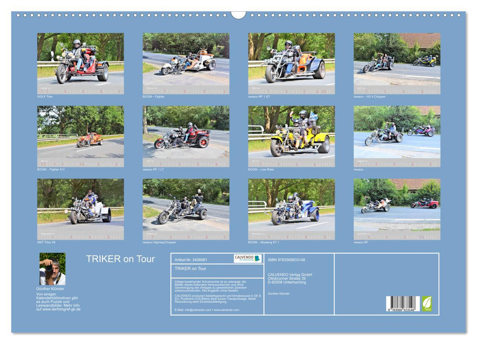 TRIKER on Tour (CALVENDO Wandkalender 2027)