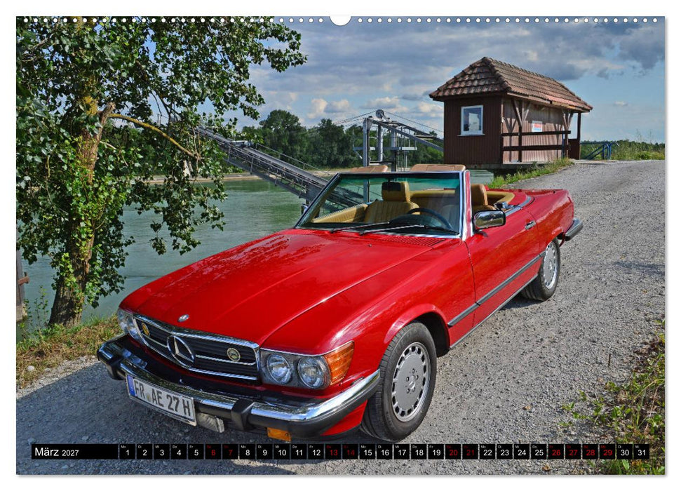 Ein Stern für Amerika - Mercedes Benz 560 SL (CALVENDO Wandkalender 2027)