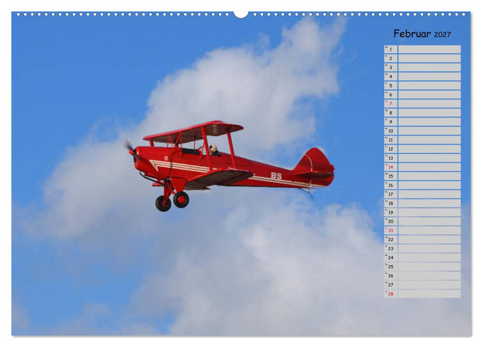 Flugzeuge – Starts und Landeanflüge Geburtstagsplaner (CALVENDO Premium Wandkalender 2027)