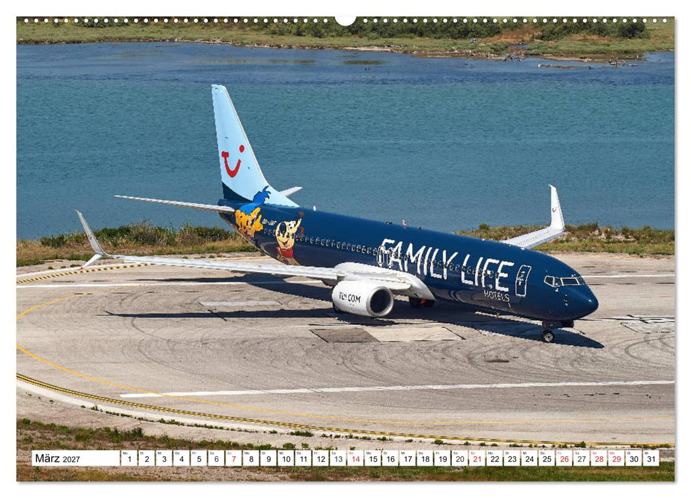 Flugzeuge auf Korfu (CALVENDO Wandkalender 2027)