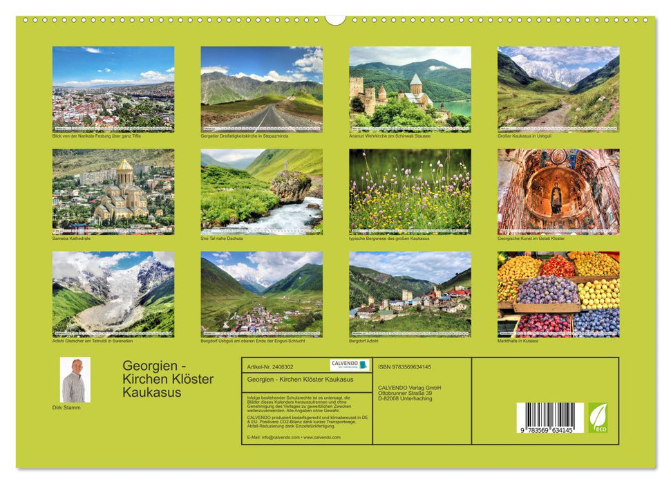Georgien - Kirchen Klöster Kaukasus (CALVENDO Premium Wandkalender 2027)