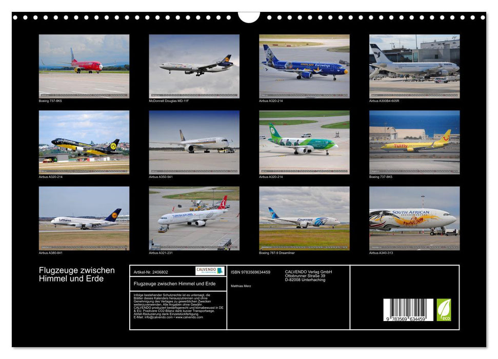 Flugzeuge zwischen Himmel und Erde (CALVENDO Wandkalender 2027)