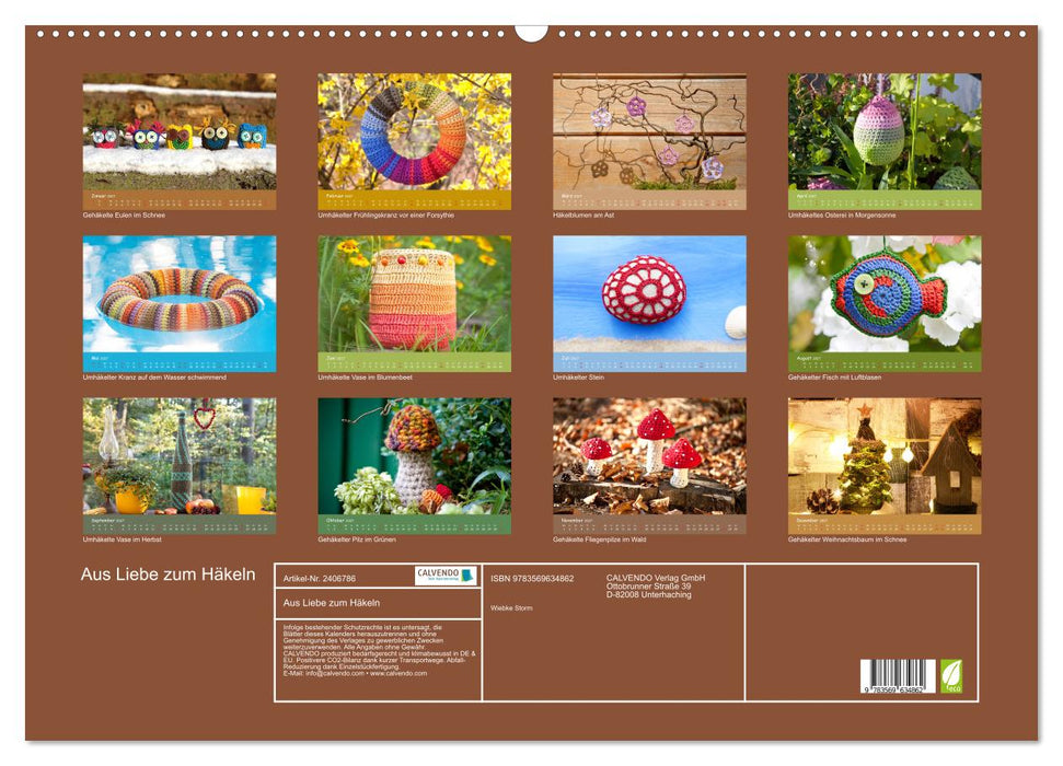 Aus Liebe zum Häkeln (CALVENDO Wandkalender 2027)