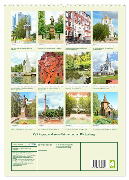 Kaliningrad und seine Erinnerung an Königsberg (CALVENDO Premium Wandkalender 2027)