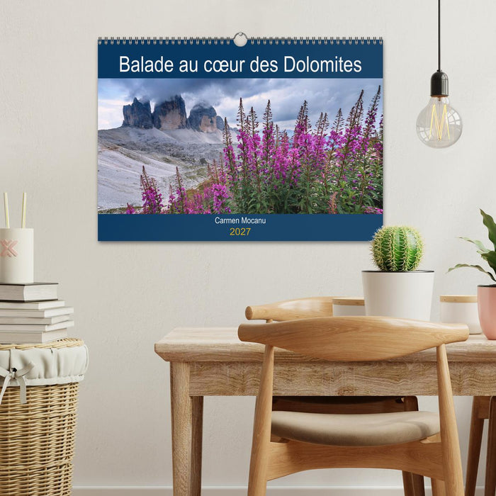 Balade au cœur des Dolomites (CALVENDO Calendrier mensuel 2027)