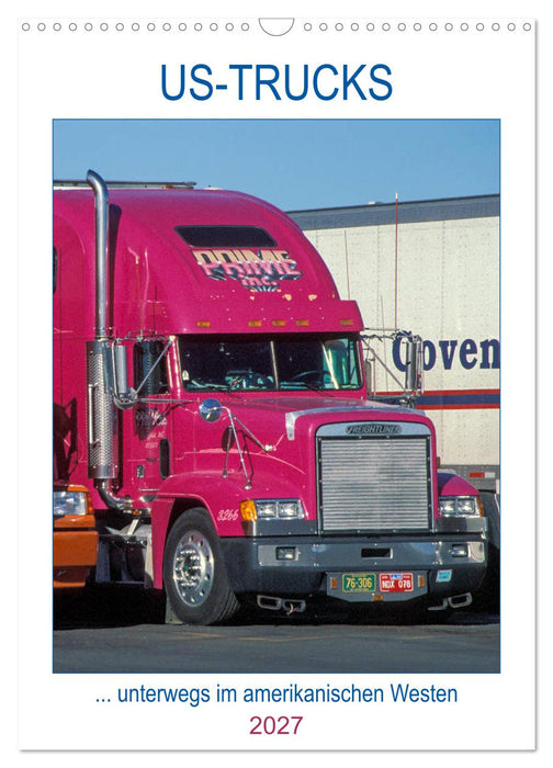 US-Trucks... unterwegs im amerikanischen Westen - Monatsplaner (CALVENDO Wandkalender 2027)