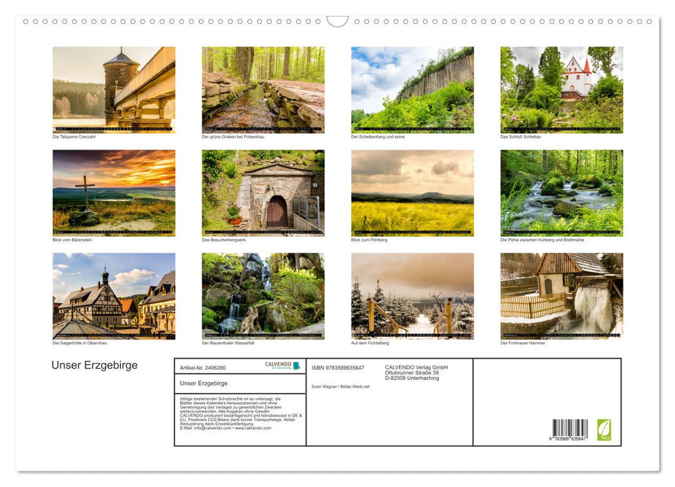 Unser Erzgebirge (CALVENDO Wandkalender 2027)