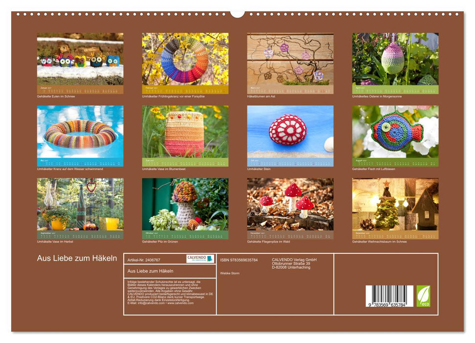 Aus Liebe zum Häkeln (CALVENDO Premium Wandkalender 2027)