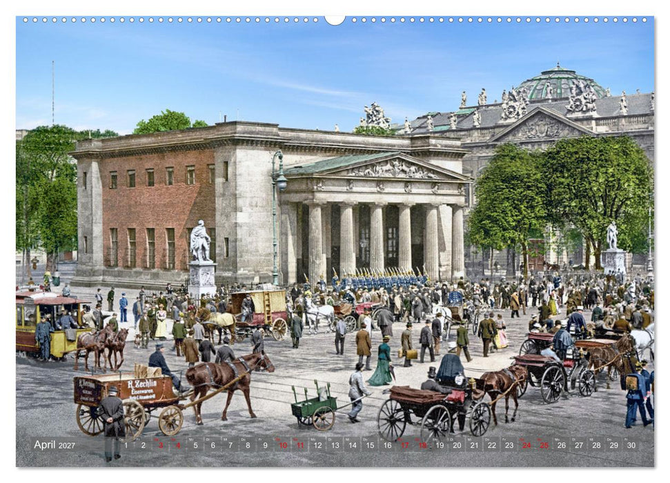 Berlin zur Kaiserzeit – Fotos neu restauriert und detailkoloriert (CALVENDO Premium Wandkalender 2027)