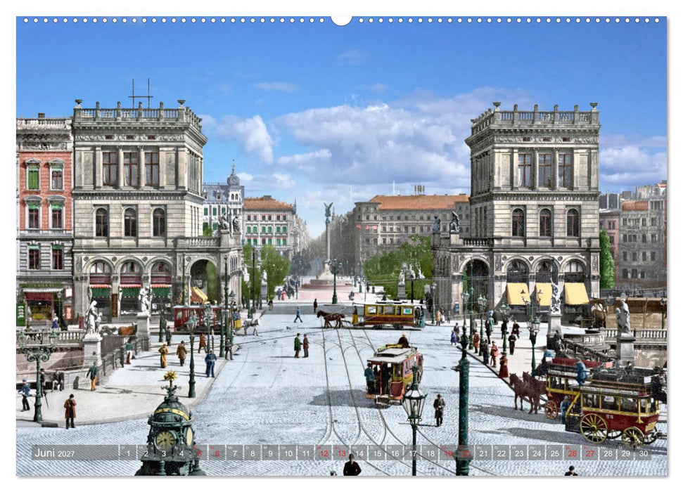 Berlin zur Kaiserzeit – Fotos neu restauriert und detailkoloriert (CALVENDO Premium Wandkalender 2027)
